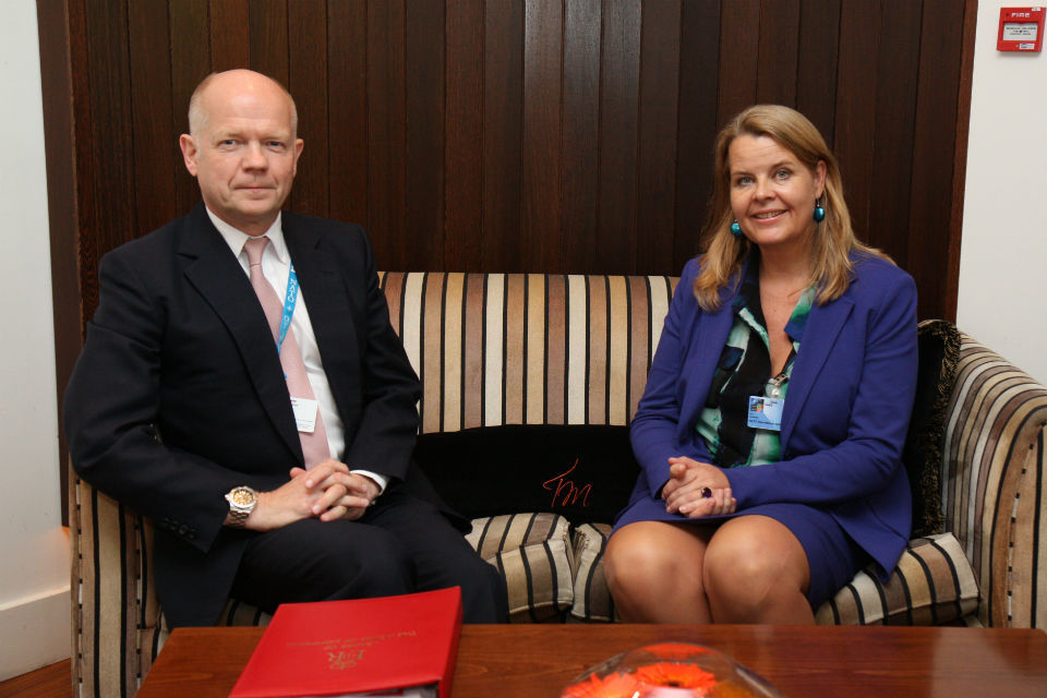 William Hague hosts NATO discussion on women’s participation in conflict resolution