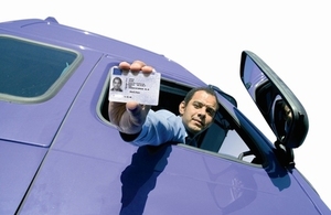 Driver with driver qualification card