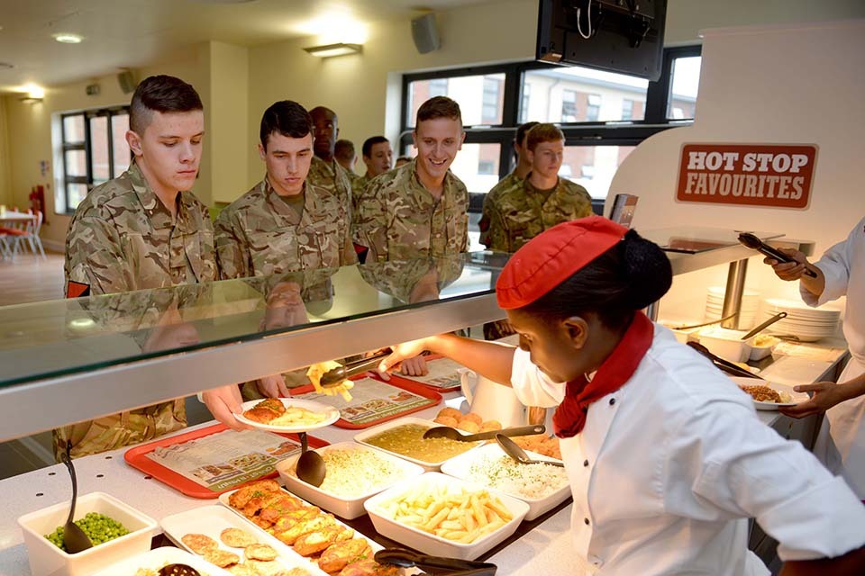 Soldiers get fighting fit with new dining facilities in Colchester