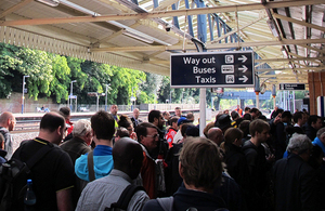 Overcrowded platform