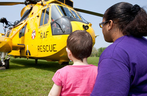 Visitors to Regent's Park on Wednesday last week were surprised to see an RAF Search and Rescue helicopter had taken up residence