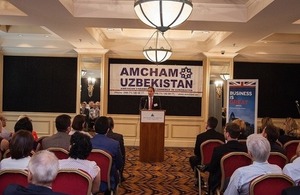 Her Majesty’s Ambassador speaks at the Amcham in Tashkent