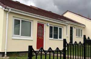 Housing with external wall insulation