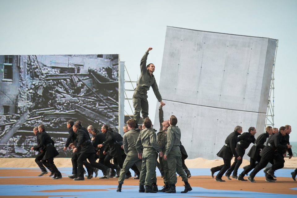 A service on Sword Beach to mark the 70th anniversary of D-Day