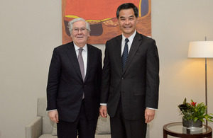 Governor King met the Chief Executive CY Leung