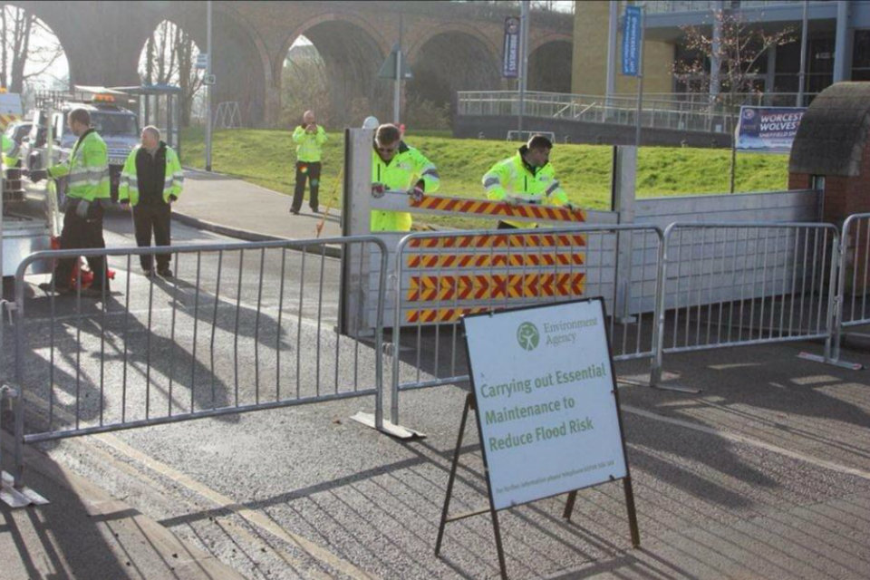 Upcoming exercise at Worcester City Centre flood scheme