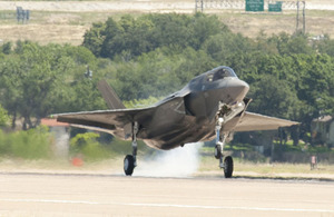 1 of the UK's Lightning II aircraft, taken at Fort Worth, Texas, USA (llibrary image) [Picture: Tom Harvey, via MOD]