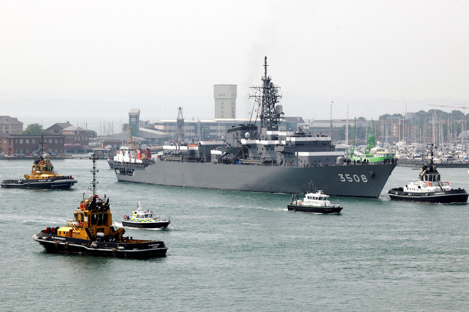 Royal Navy hosts Japanese warships in Portsmouth
