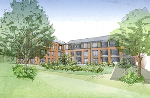 An artist's impression of new accommodation for veterans in Aldershot on the Christmas Lodge site [Picture: Copyright Stoll]