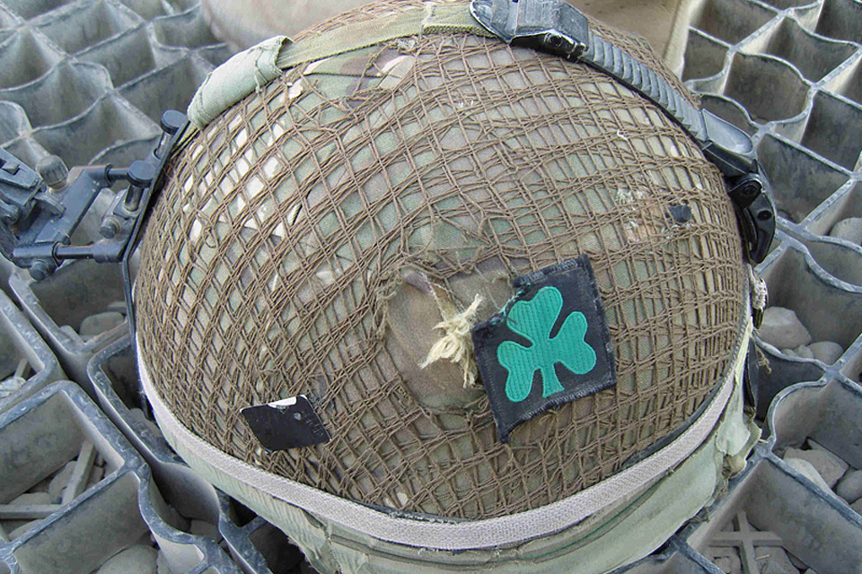 Latest helmet saves soldiers' lives in Afghanistan