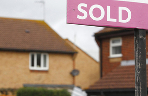 Sold sign outside a house