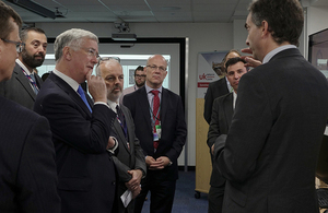 Defence Secretary Michael Fallon at the Farnborough International Air Show