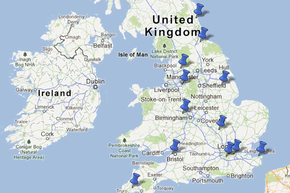 Map of the Portas Pilots