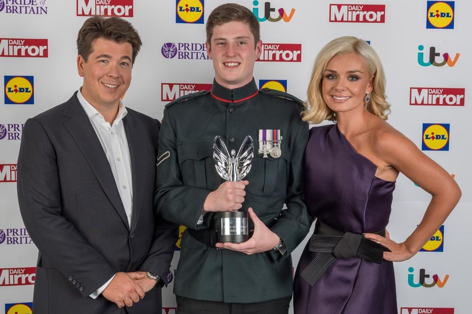 Pride of Britain honours British soldier