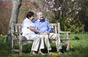 People on a bench