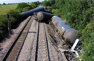 Image showing derailment near Langworth