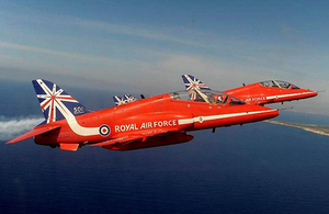 The Red Arrows in Cyprus [Picture: Crown copyright]