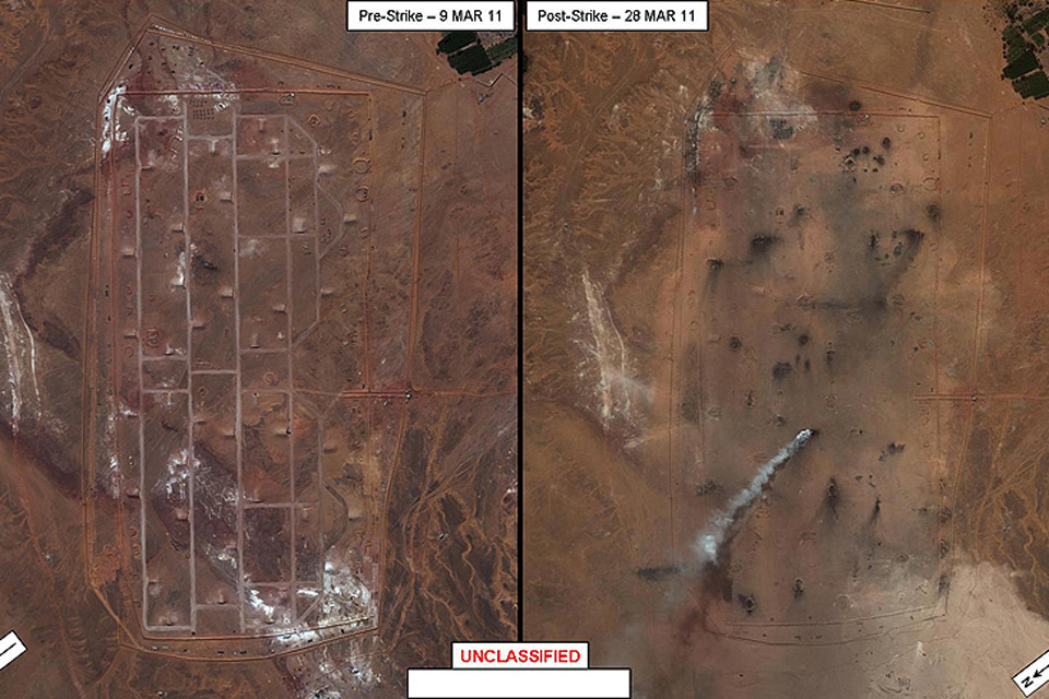 RAF and allies destroy Gaddafi ammunition bunkers
