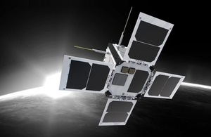 Artist's impression of Outernet CubeSat.