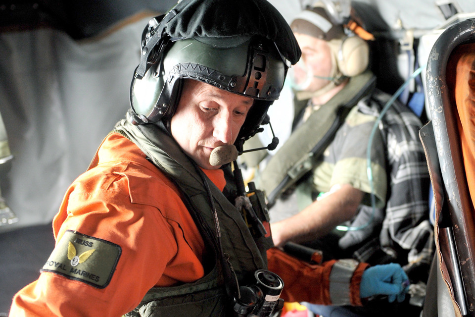 George Medal for Royal Marines winchman