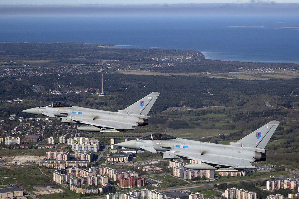 Raf typhoons intercept russian aircraft near estonia