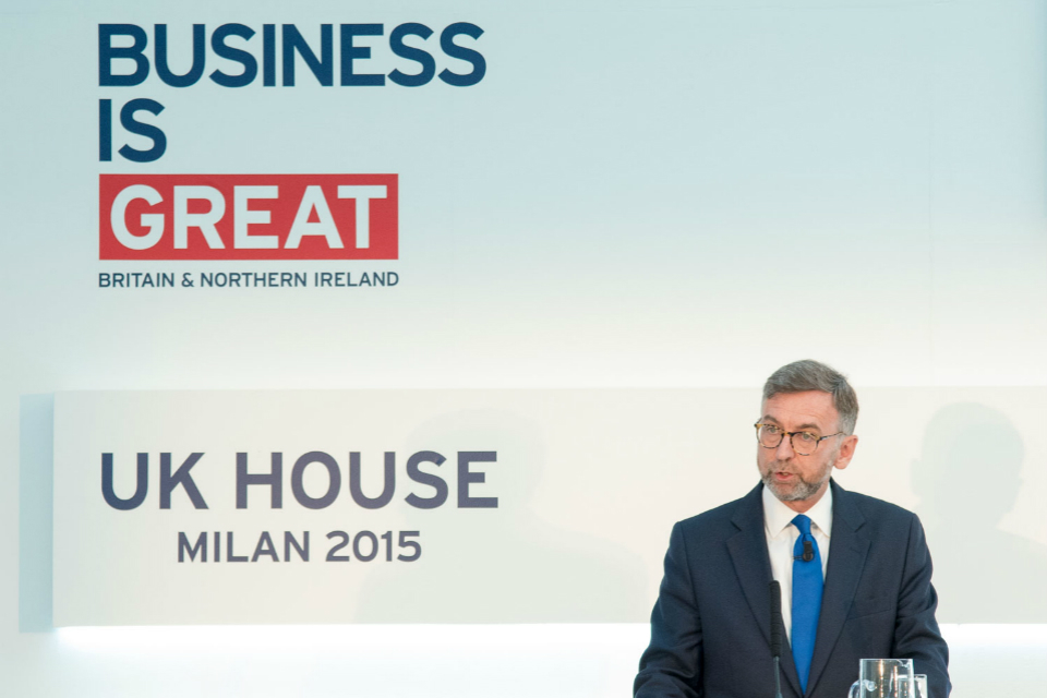 Andrew Dunlop at Milan Expo to promote Scottish life sciences