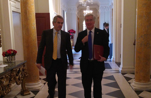 Defence Secretary Michael Fallon and Ambassador Westmacott