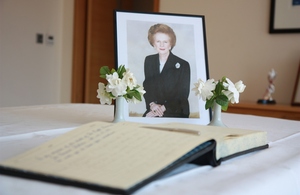 The book of condolence at the Ambassador’s residence