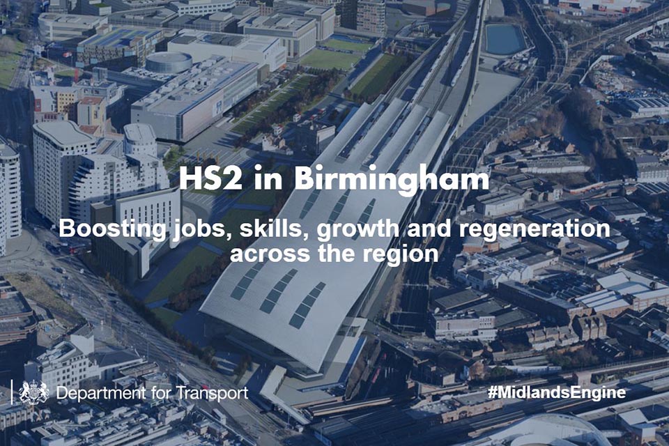 HS2 in Birmingham infographic.