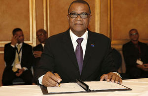 Minister of Finance Washington Misick