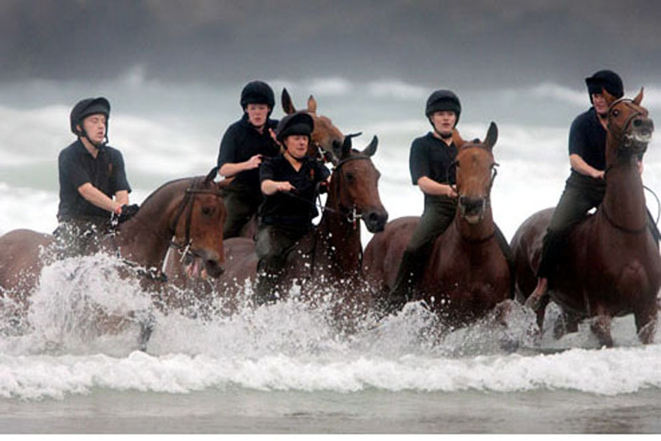 King's Troop horses enjoy Cornish adventure