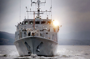 Royal Navy minehunter HMS Blyth