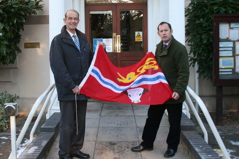 Presenting the Herefordshire county flag