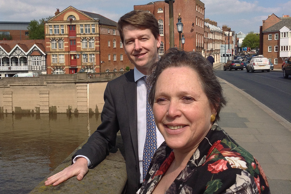 Baroness Kramer makes Worcestershire flood recovery visit