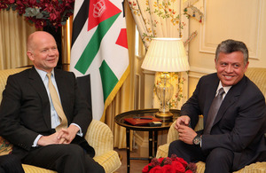 Foreign Secretary meeting the King of Jordan