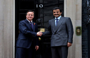 Prime Minister with the Emir of Qatar