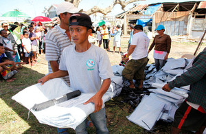 Lifesaving British aid reaches remote Philippines islands