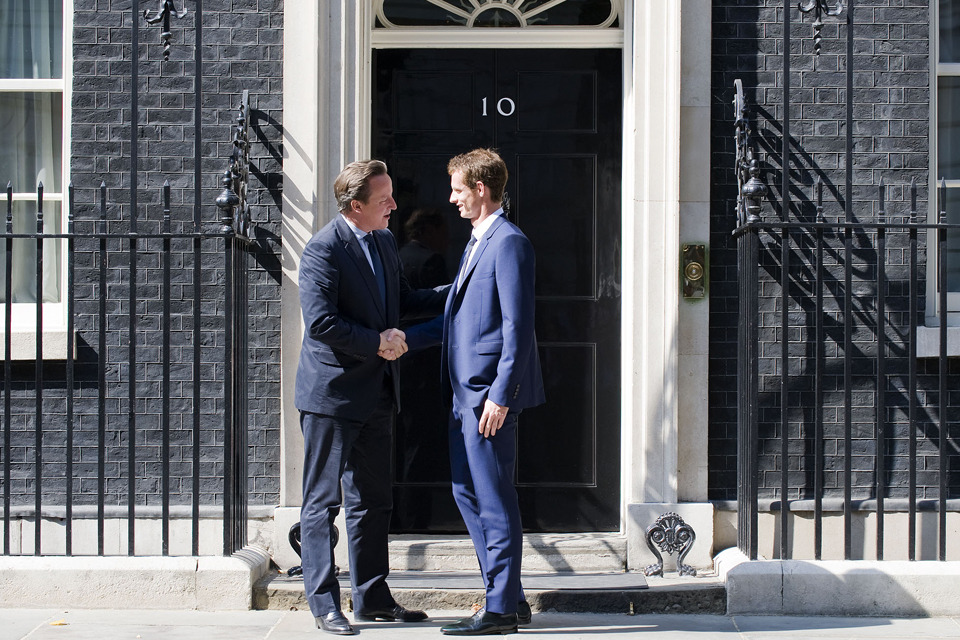 Andy Murray visits Downing Street
