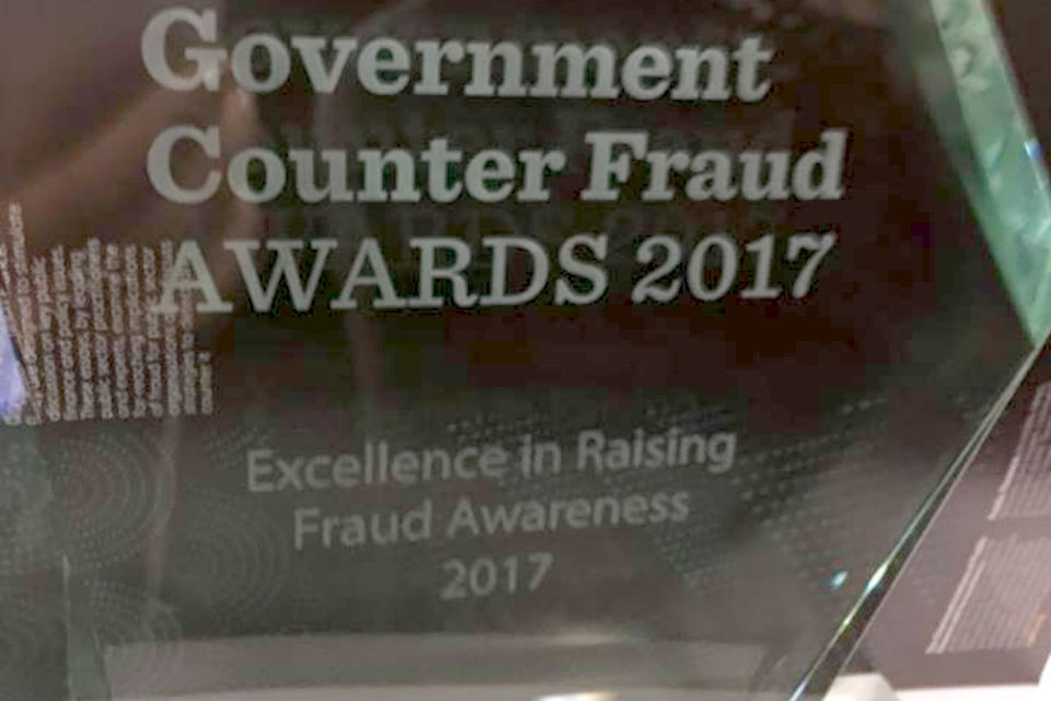 HM Land Registry wins government counter fraud award