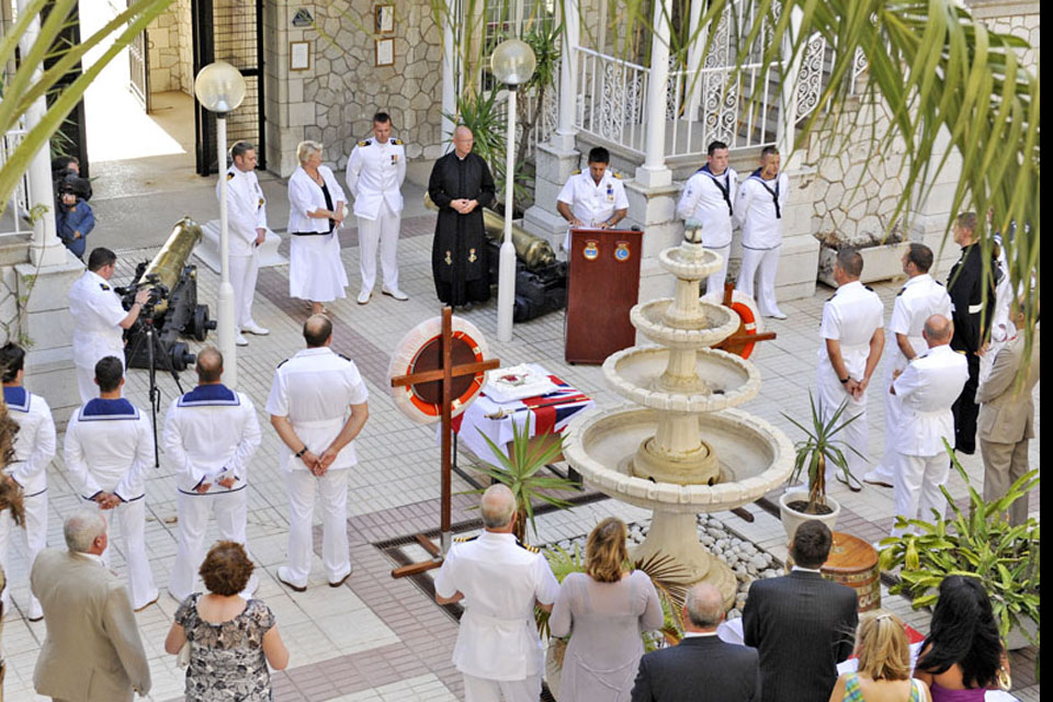 The rededication ceremony and reception for the Royal Navy's Gibraltar Squadron as it celebrates its 25th anniversary 
