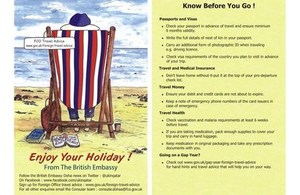 Know Before You Go’ Campaign Postcard