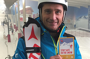 #SkiSafe campaign ambassador Graham Bell