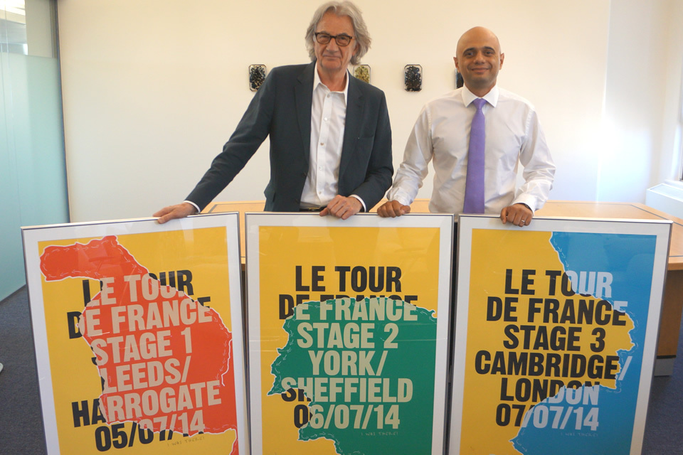 Sir Paul Smith designs posters to celebrate Tour De France in UK
