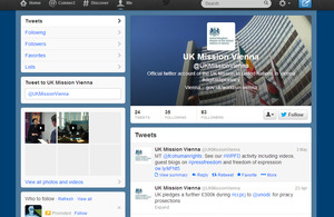 UK Mission to the UN in Vienna Twitter page