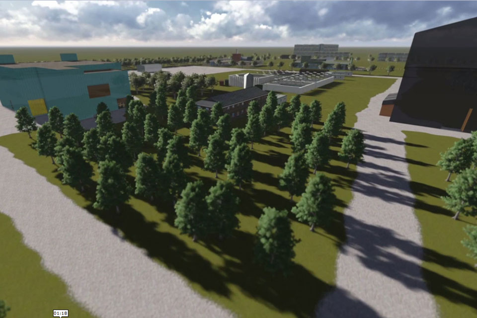 Artist’s impressions showing how the Winfrith site will eventually return to heathland. (Stage 2)