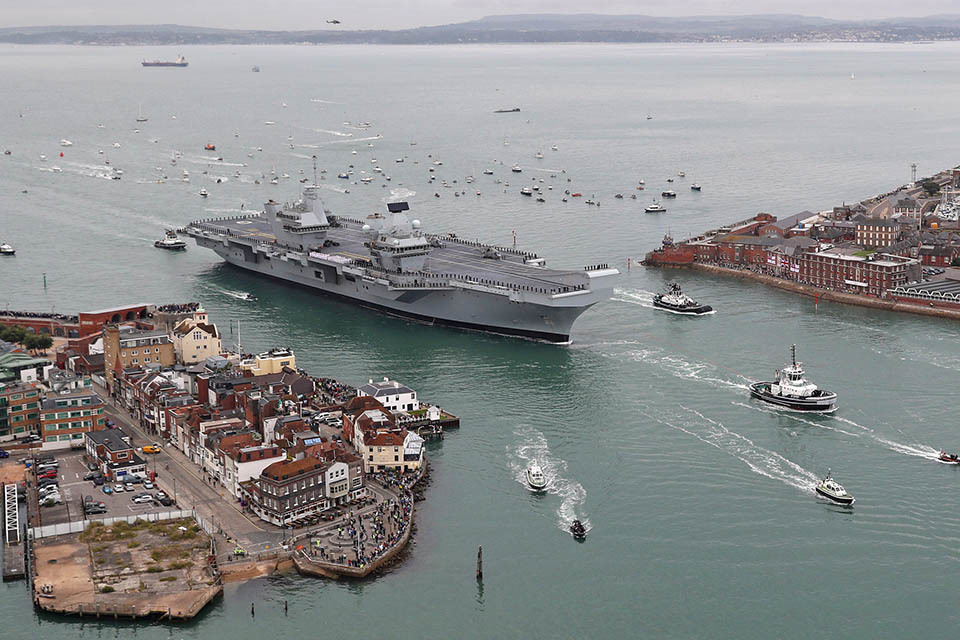 Business contribution to Britain's biggest warships recognised