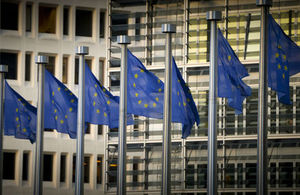 European flags flying