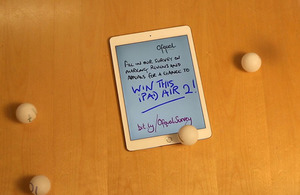 Students - complete Ofqual's survey for a chance to win an iPad