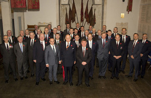 MPs who have served in the Armed Forces at the remembrance service held in the Guards Chapel, Wellington Barracks, London [Picture: Petty Officer (Photographer) Derek Wade, Crown copyright]