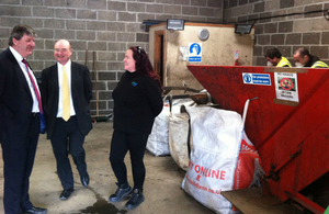 Alistair Carmichael visits Re-JIG recycling centre on Islay